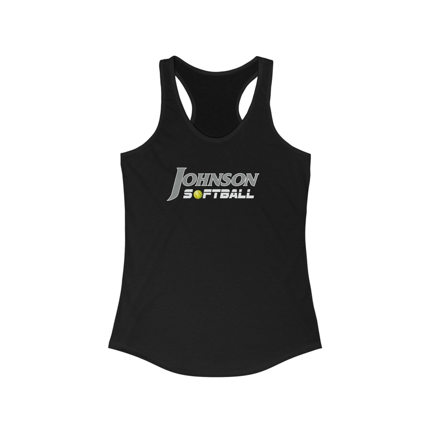 Johnson University Softball Racer back tank (5 colors available)