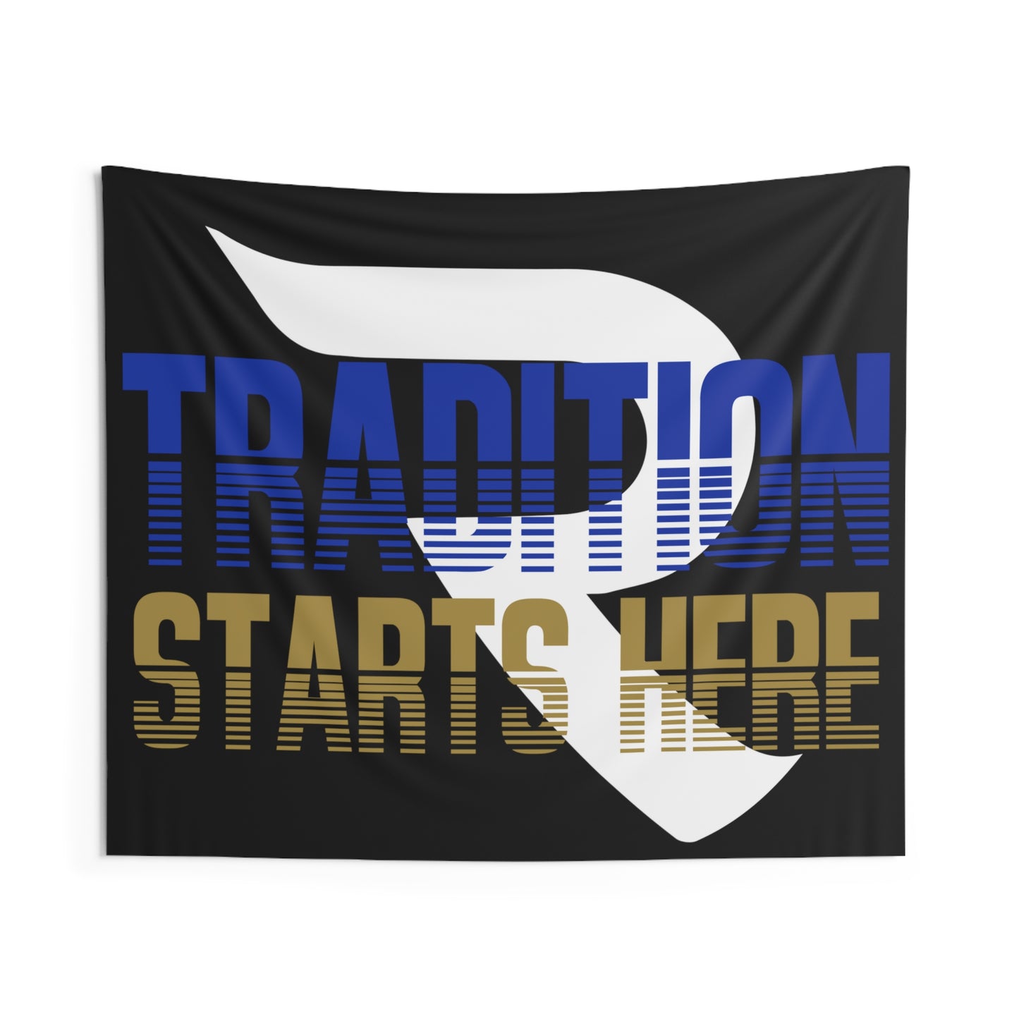 Tradition Starts Here Reed High School Raider Football Wall Tapestry (3 sizes available)