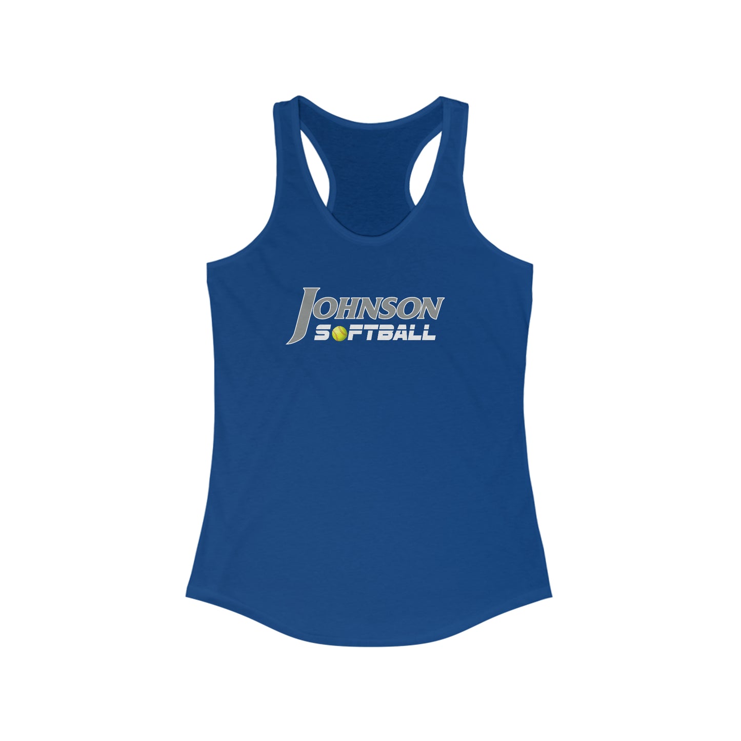 Johnson University Softball Racer back tank (5 colors available)