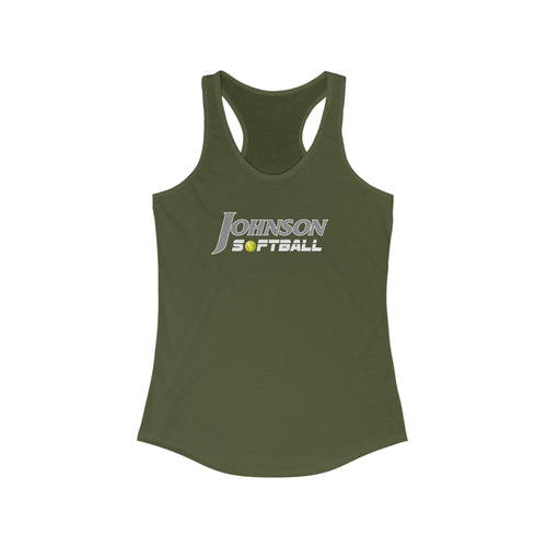 Johnson University Softball Racer back tank (5 colors available)