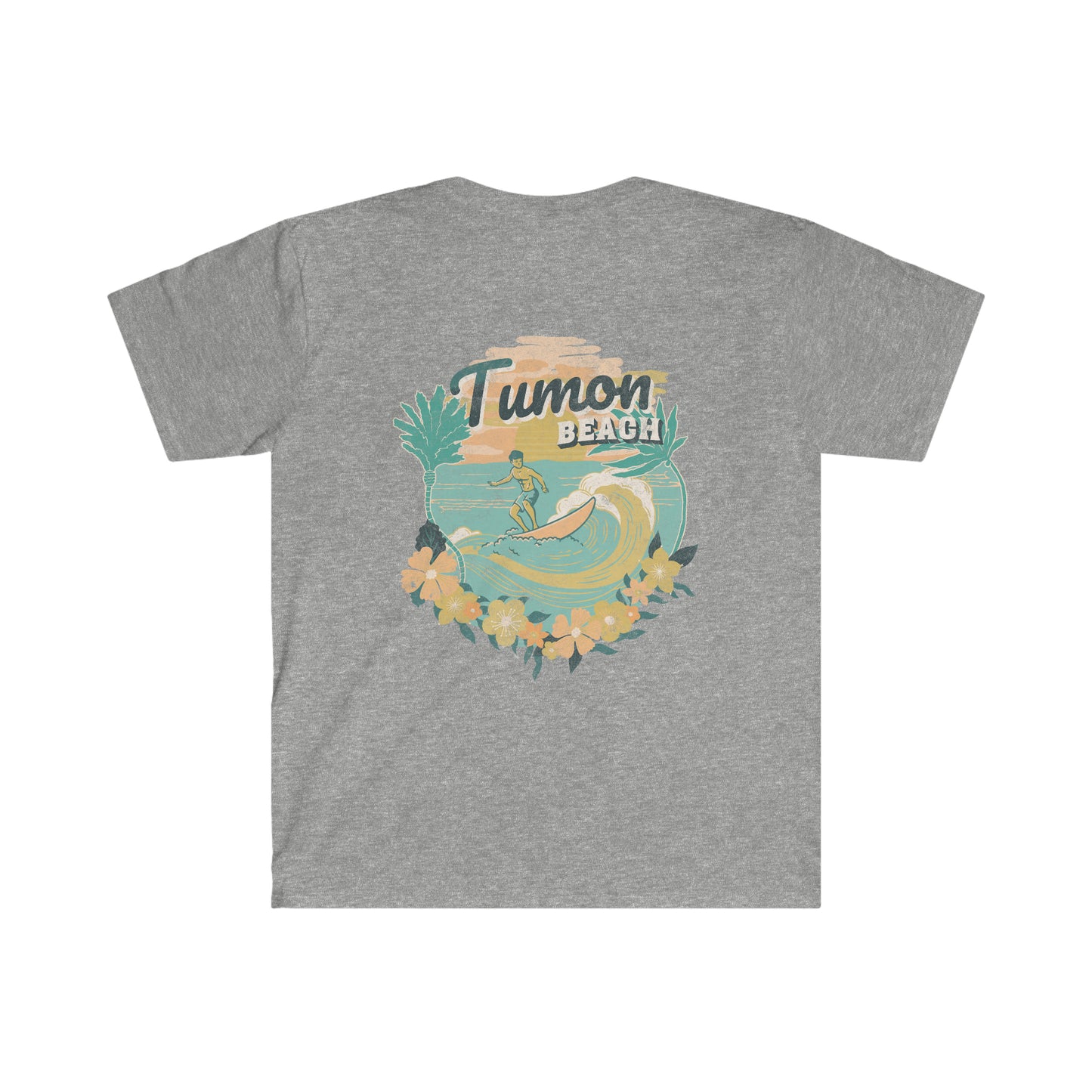 Tumon Beach Guam Front/Back Design Unisex Softstyle T-Shirt