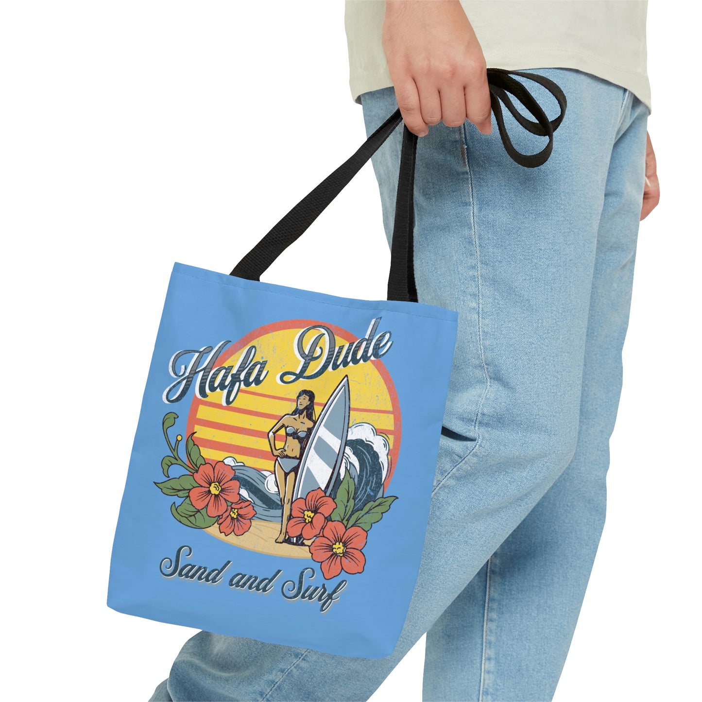 Hafa Dude Sand and Surf Guam USA Tote (3 sizes available)