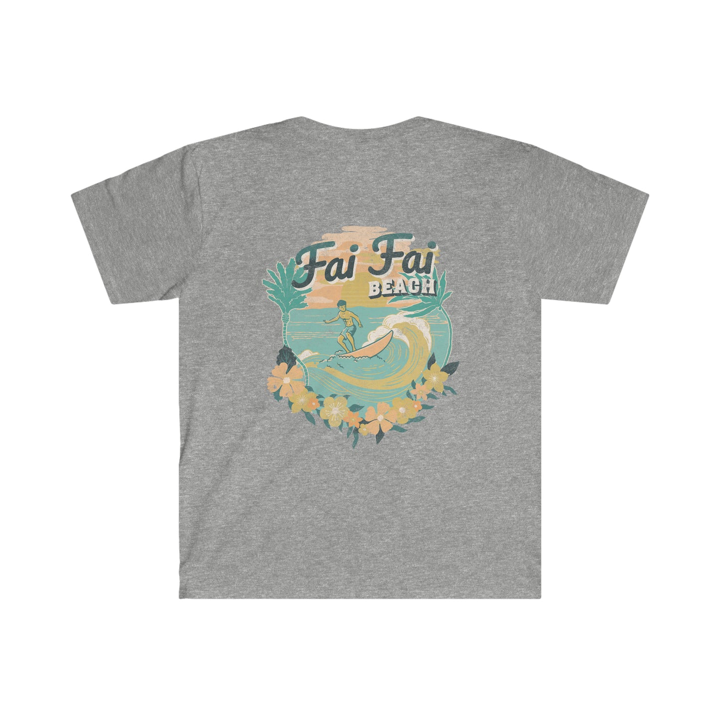 Fai Fai Beach Guam Front/Back Unisex Softstyle T-Shirt