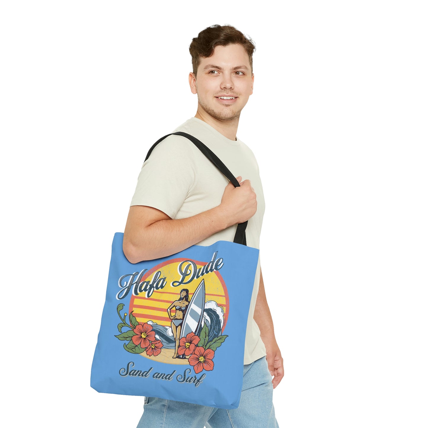 Hafa Dude Sand and Surf Guam USA Tote (3 sizes available)