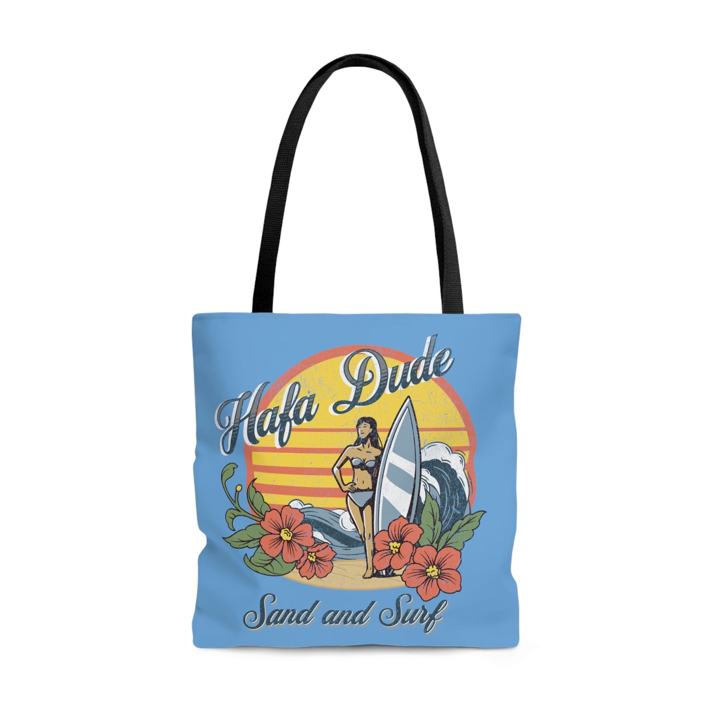 Hafa Dude Sand and Surf Guam USA Tote (3 sizes available)