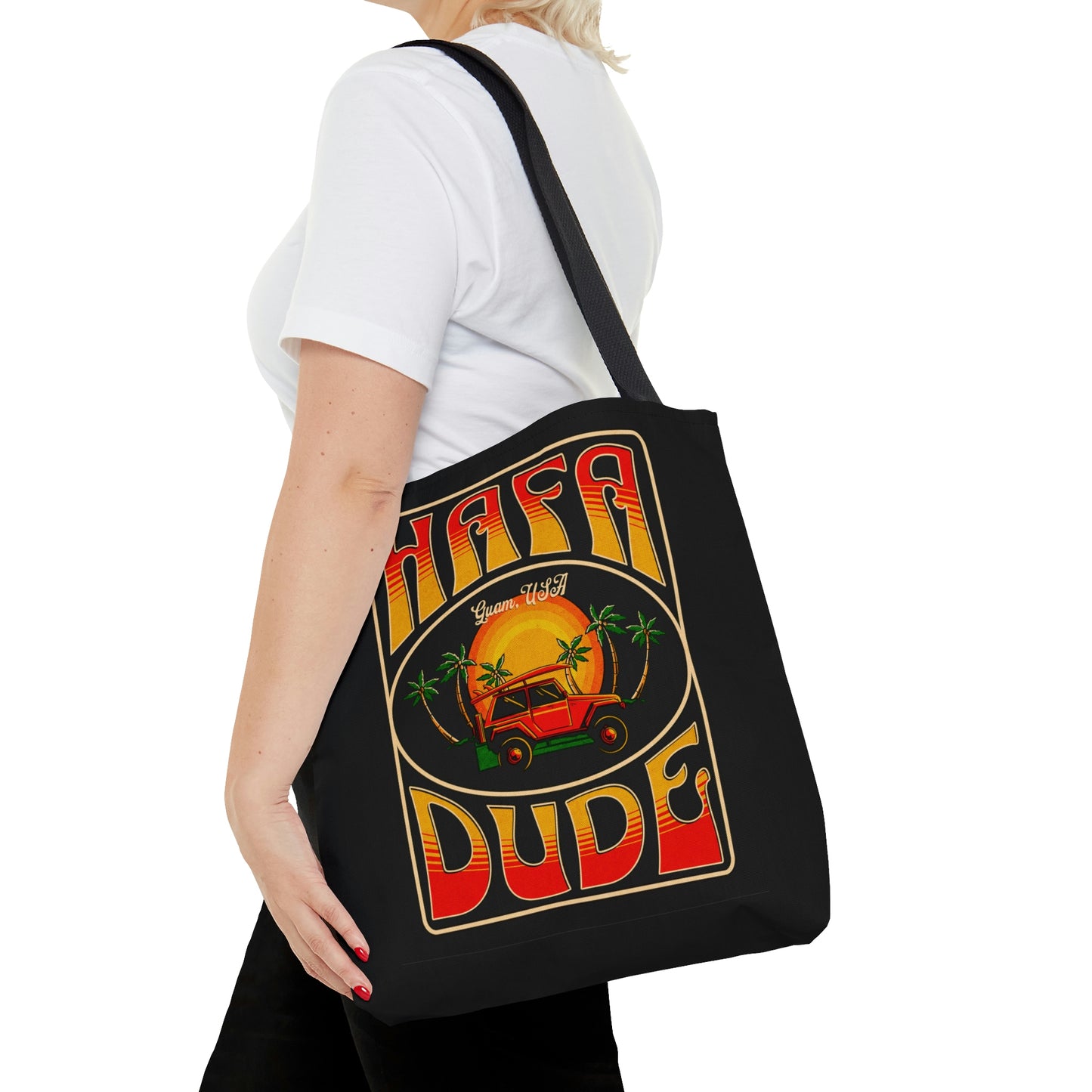 Hafa Dude Guam USA Beach Jeepin' Tote