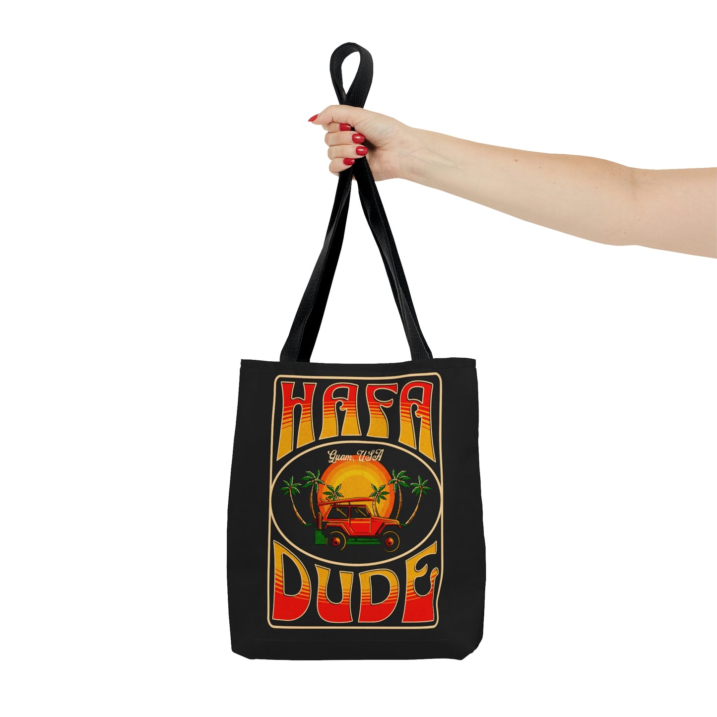 Hafa Dude Guam USA Beach Jeepin' Tote