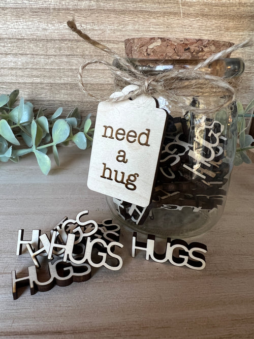 Need a Hug Handmade Gift Jar