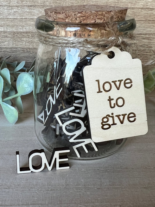 Love to Give Handmade Gift Jar