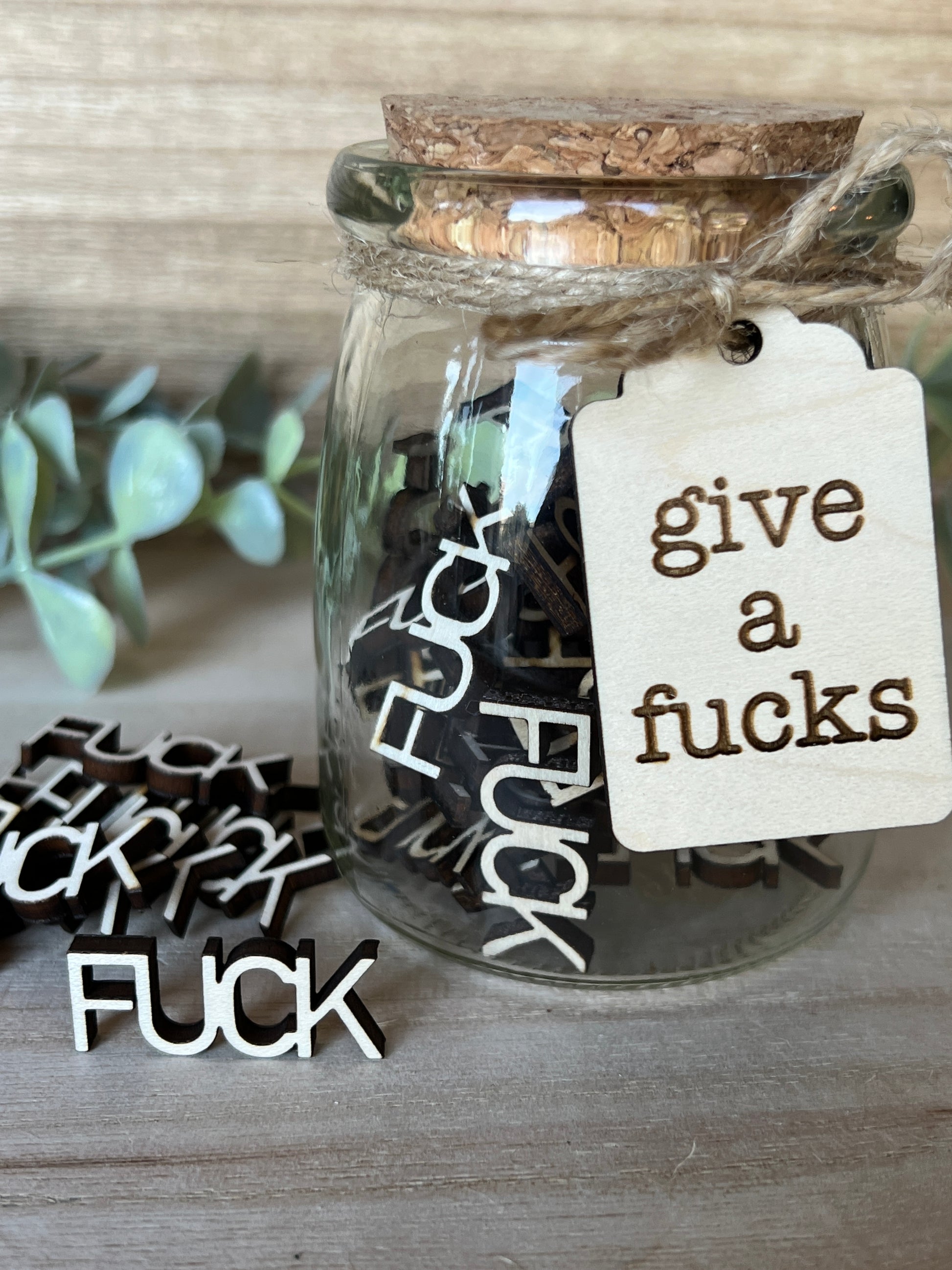  Unique Jar of F**ks Gift Jar, Personalized, F**ks to Give, Funny Desk Decor, F**k It Gifts For Boss, Friends, Men, Women Swear Jar  For Adults Funny Gifts