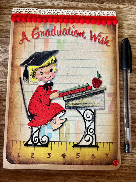 Vintage Graduation Memory Book Guest Book - Smart little Cookie