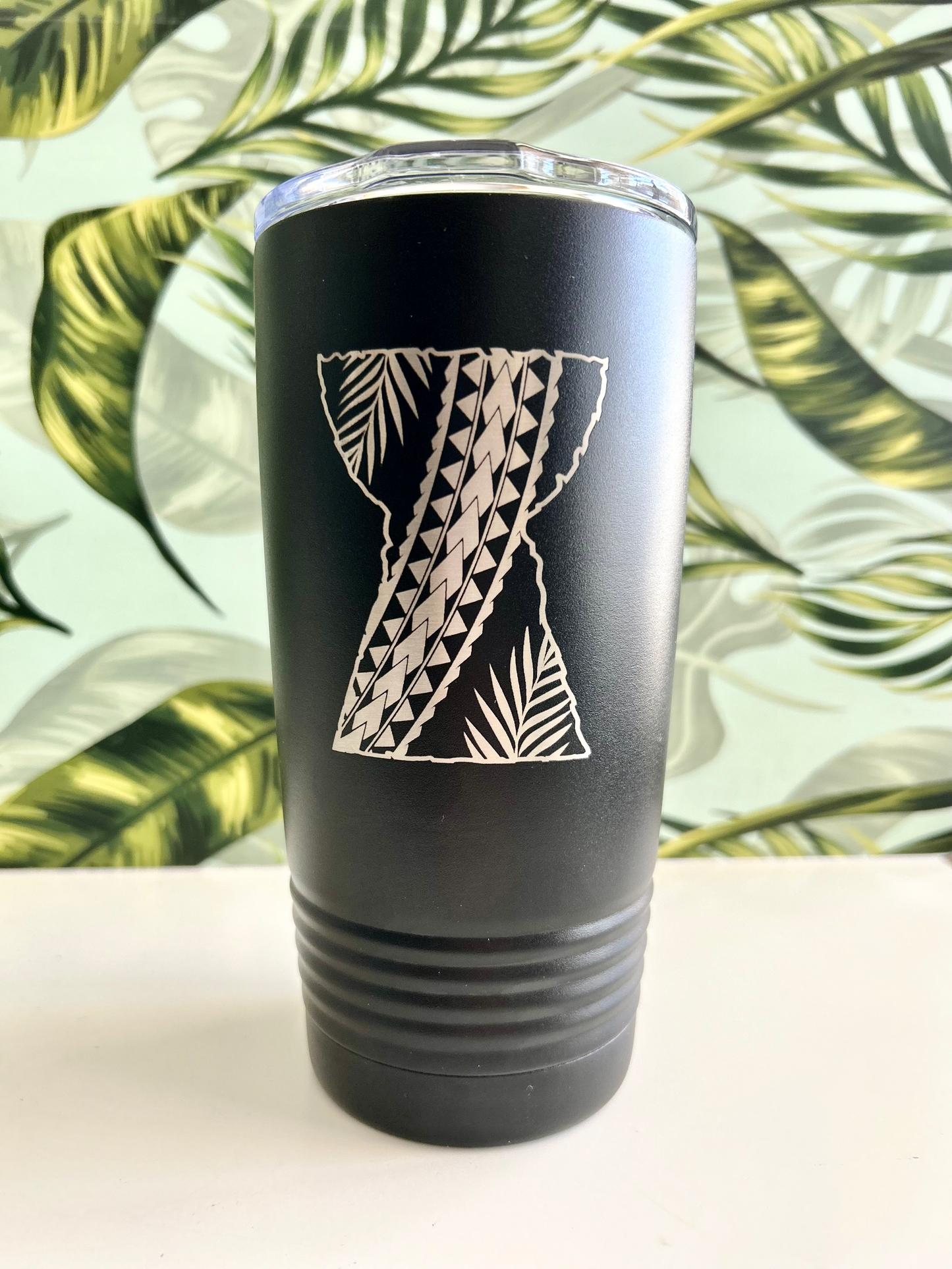 Guam Tribal Latte Stone Insulated Tumbler