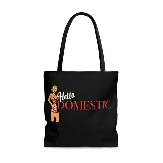 Hella Domestic Retro Girl Tote Bag