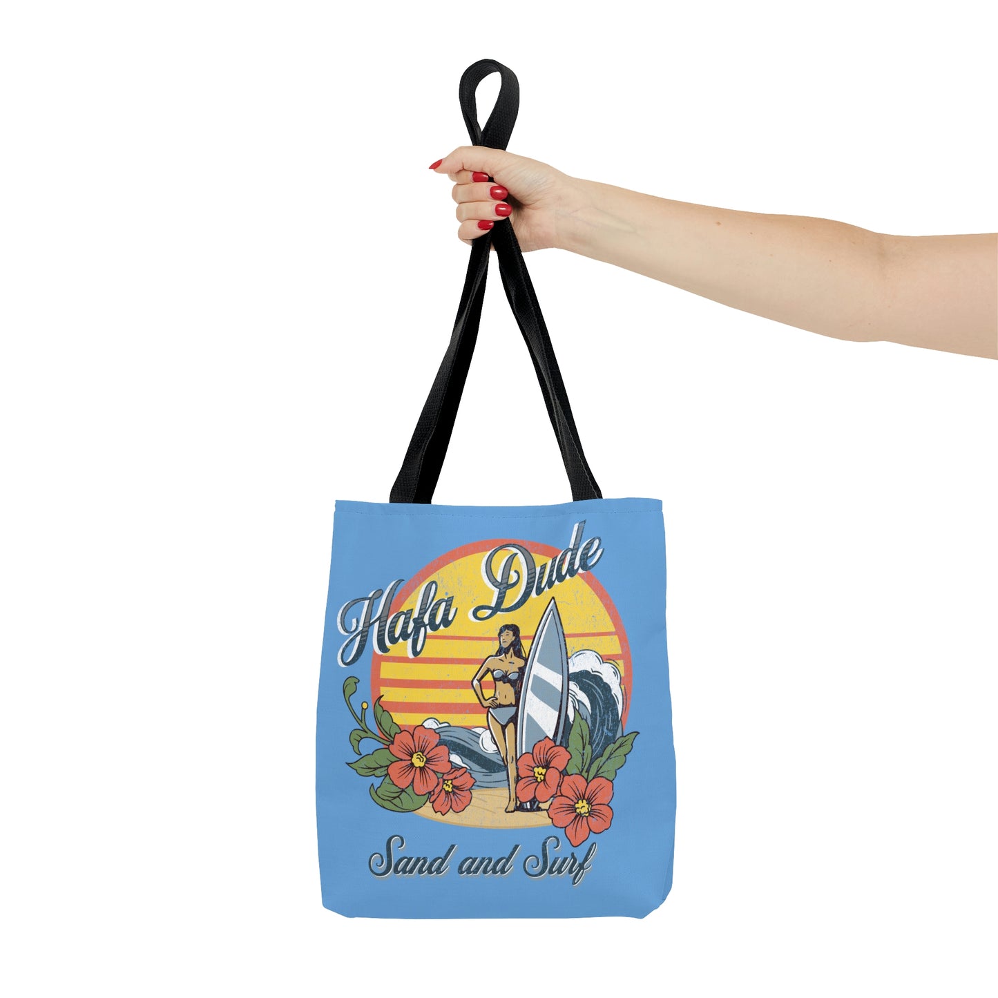 Hafa Dude Sand and Surf Guam USA Tote (3 sizes available)