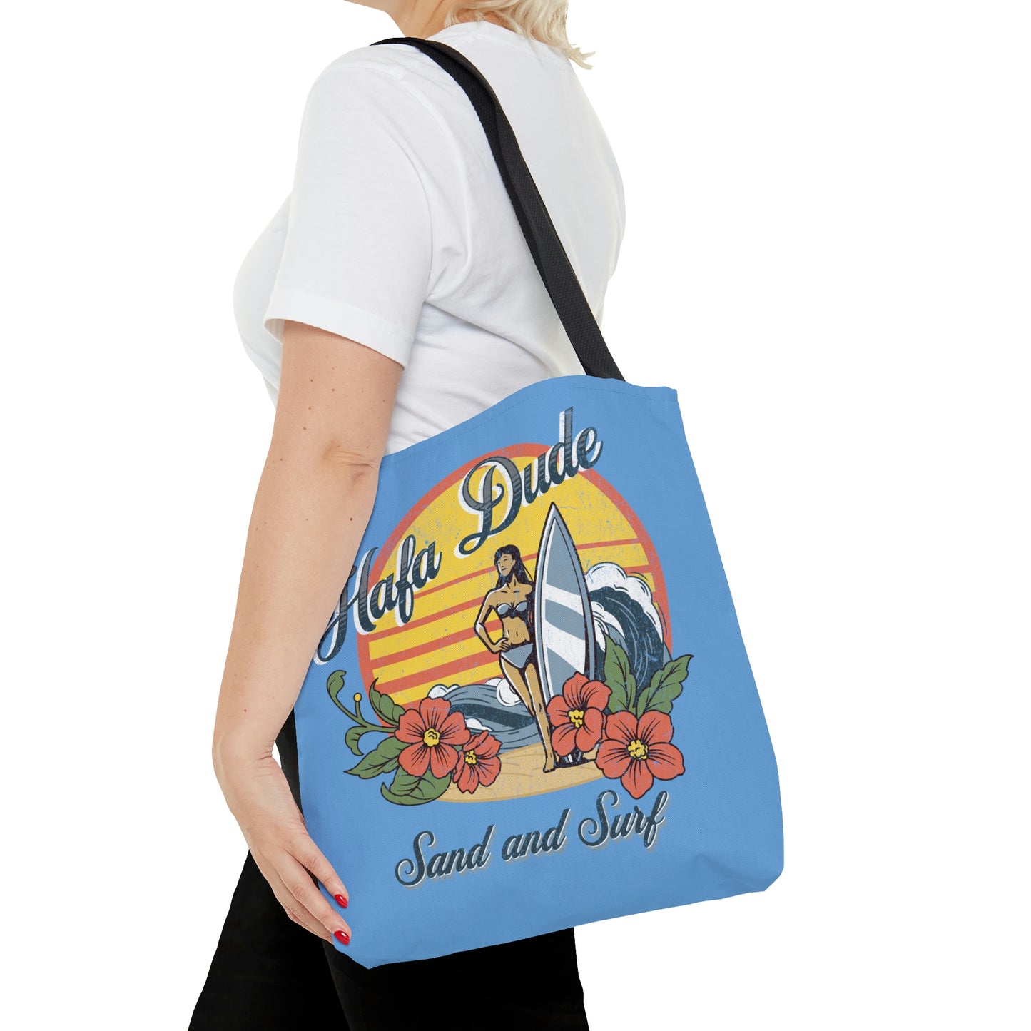 Hafa Dude Sand and Surf Guam USA Tote (3 sizes available)