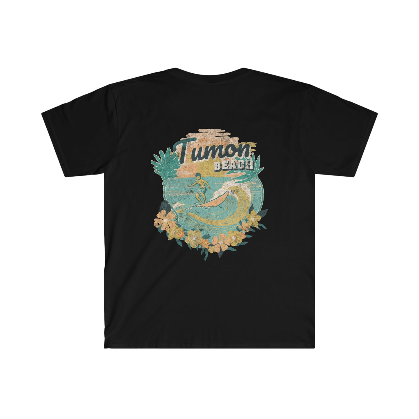 Tumon Beach Guam Front/Back Design Unisex Softstyle T-Shirt