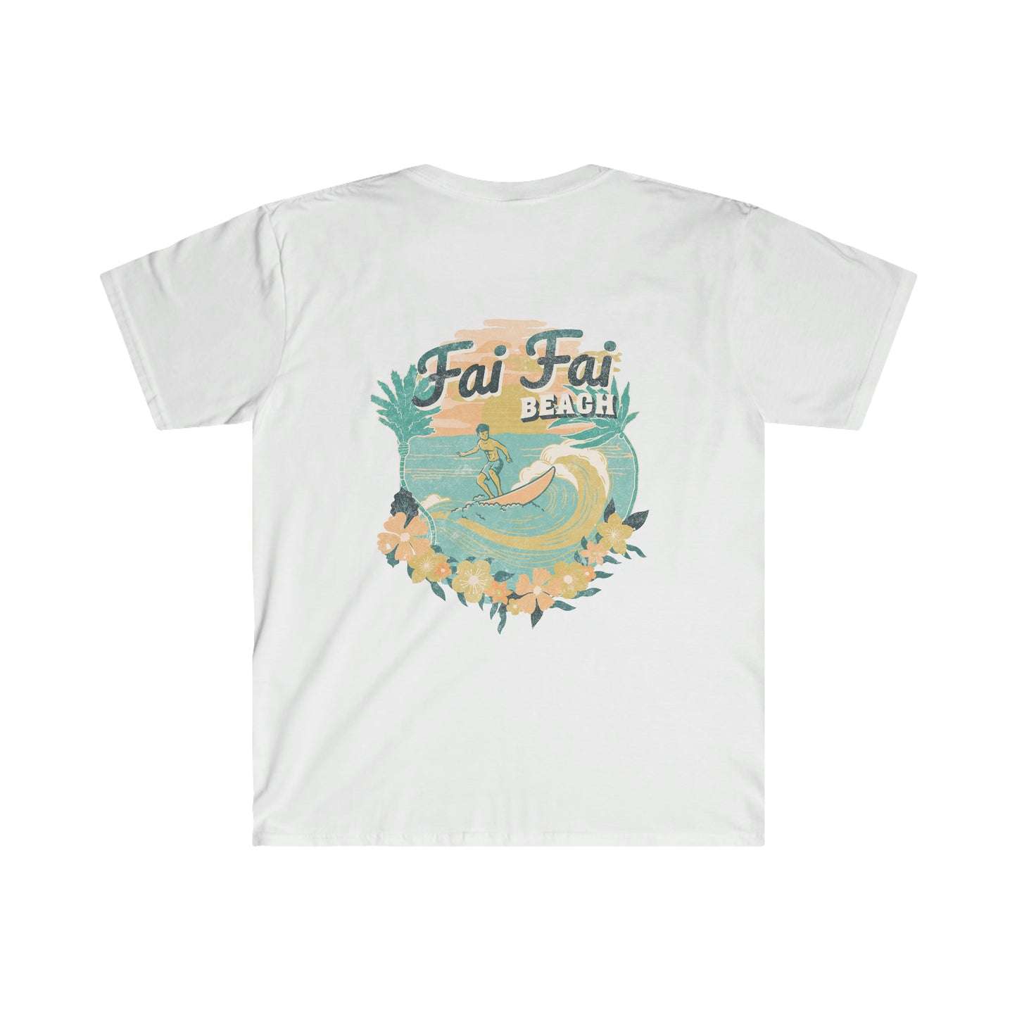 Fai Fai Beach Guam Front/Back Unisex Softstyle T-Shirt