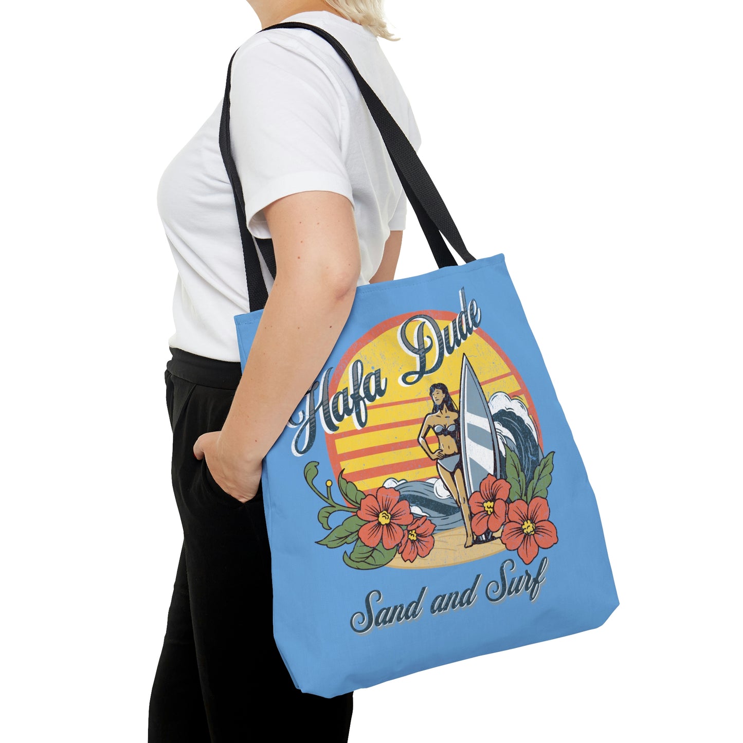 Hafa Dude Sand and Surf Guam USA Tote (3 sizes available)