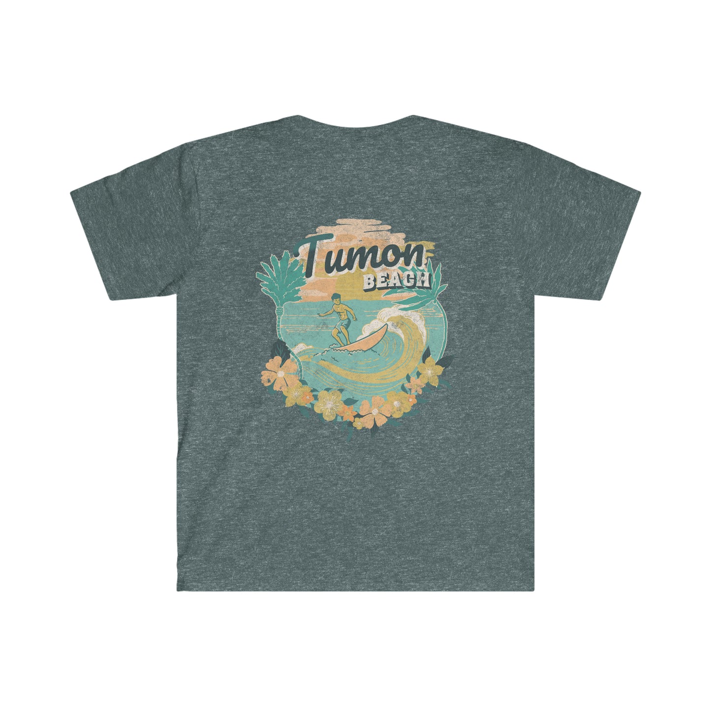 Tumon Beach Guam Front/Back Design Unisex Softstyle T-Shirt